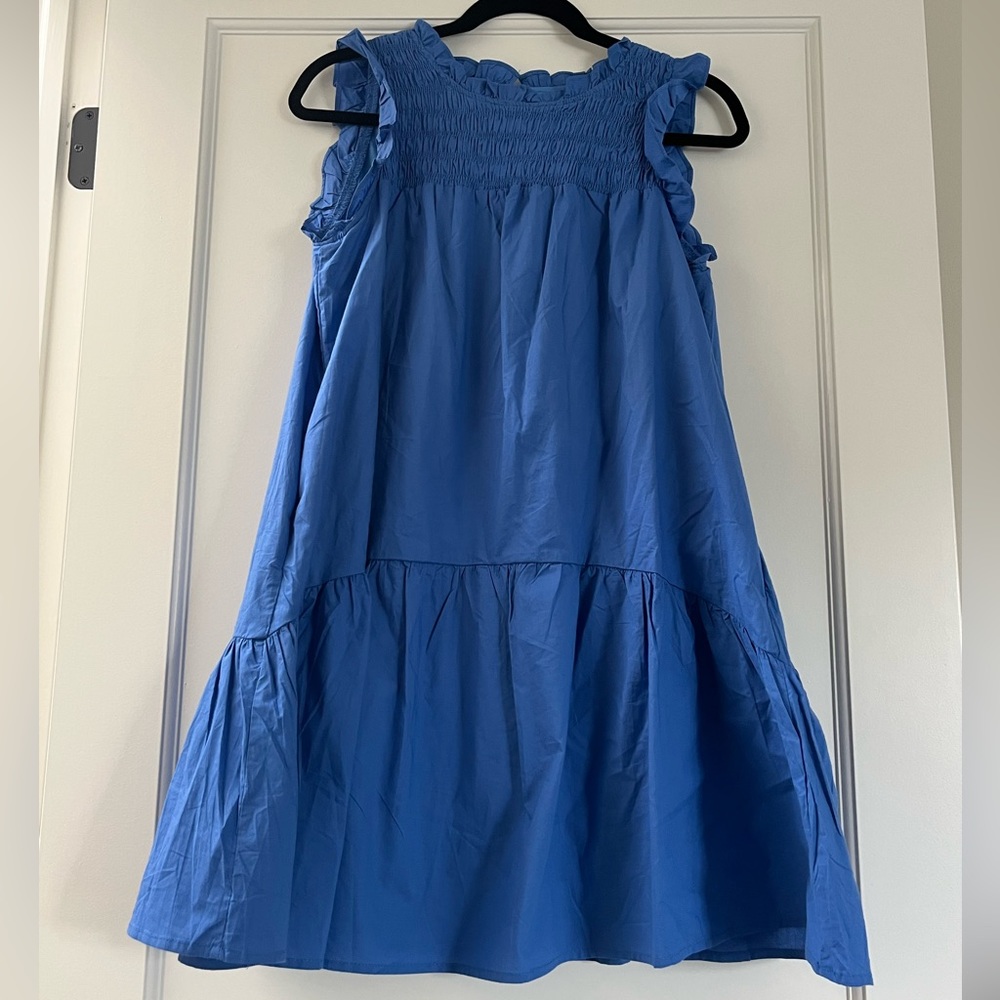 &Merci cotton blue mini dress